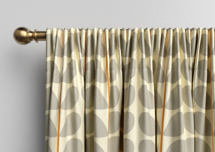 Orla Kiely Two Colour Stem, Warm Grey - Made to Measure Curtains - Image 9